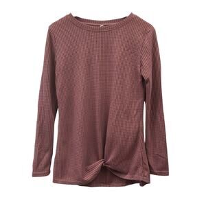 Duostick Top Womens Small Rose Pink Twist Waist